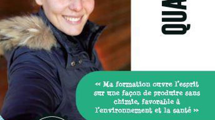 Céline Laversin, étudiante en licence pro « Agriculture biologique » à l’Université d’Angers. 